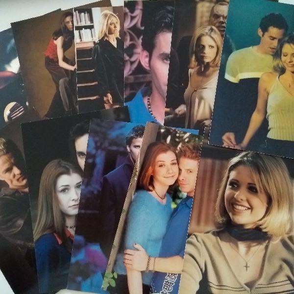 11 photocards oficiais da série Buffy, a caça vampiros