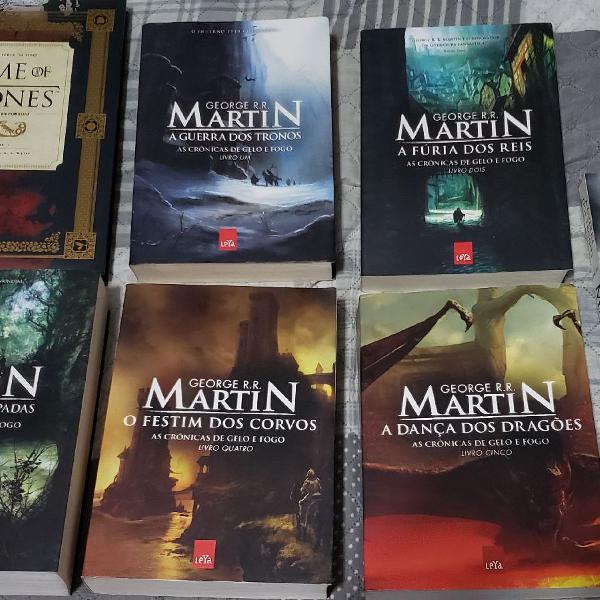 7 Livros Game of Thrones - coleção completa crônicas de