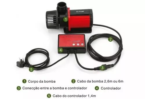 Bomba Submersa Eco Ocean Tech Ac-12000 12000 L/h 85w 220vv