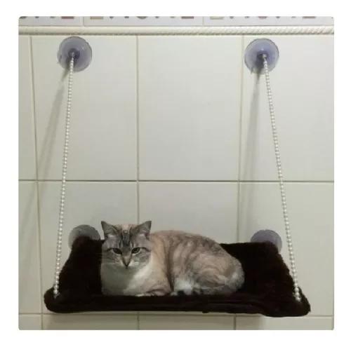 Cama Suspensa De Descanso Para Gato - Pelucia Ou Estampada
