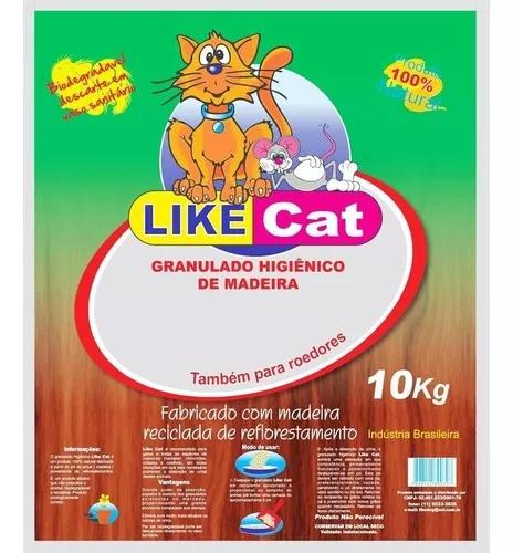 Granulado Higiênico Like Cat De Madeira - 10 Kg