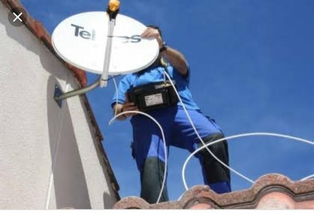 Instalação apontamento de antenas e receptores