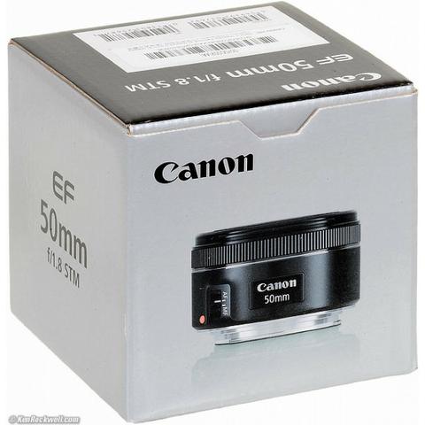 Lente Canon EF 50mm STM F1.8 (parcelo no cartão)