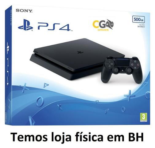 PS4 Slim Novo na Caixa Lacrado com Garantia - Cartão Até