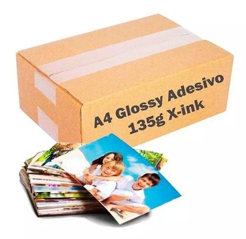 Papel Fotográfico Adesivo 135g A4 À Prova D´água 100