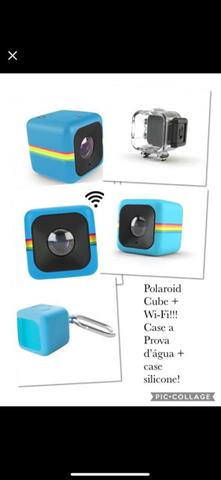 Polaroid Cube + case a prova d água