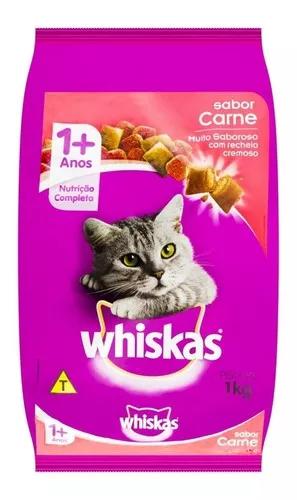 Ração Para Gatos Sabor Carne Whiskas 1kg