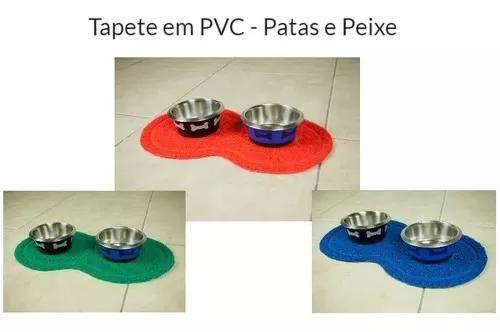 Tapete Para Cães E Gatos Pvc - Pata E Peixe