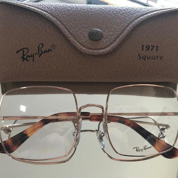 armação para óculos de grau ray ban quadrado rb1971