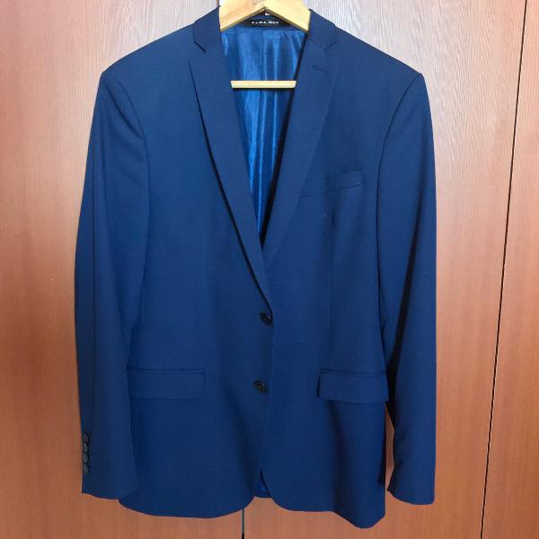 blazer azul-marinho zara