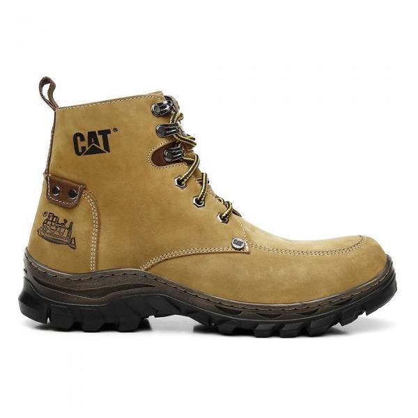 bota caterpillar comfort fielder amarela original 35 - 46