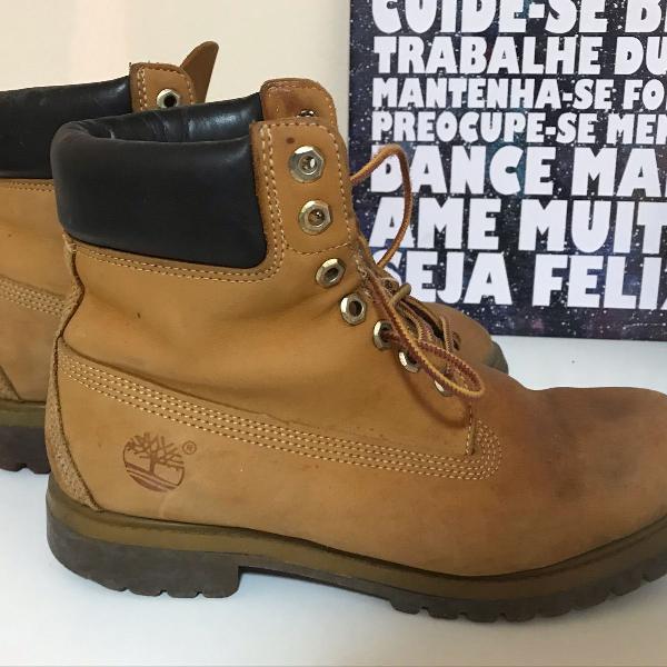 bota timberland semi nova yellow boot