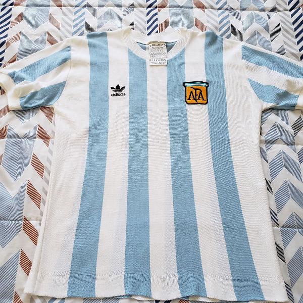 camisa retrô seleção argentina