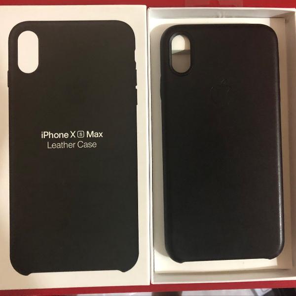 capa case couro para iphone xs max