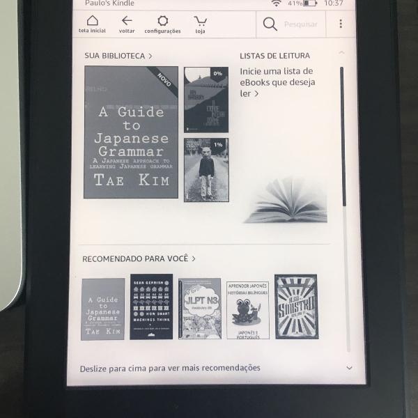 kindle paperwhite 4gb + capa magnética