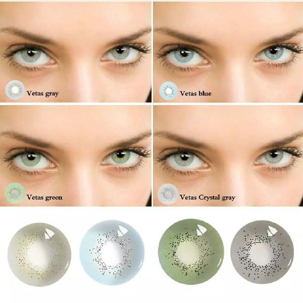 lentes de contato cristal colorida 4 opções cores