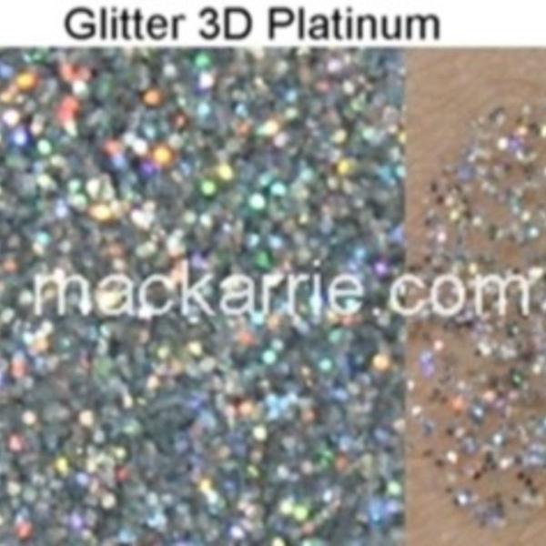 mac glitter 3d platinum fração de 0,5 grama