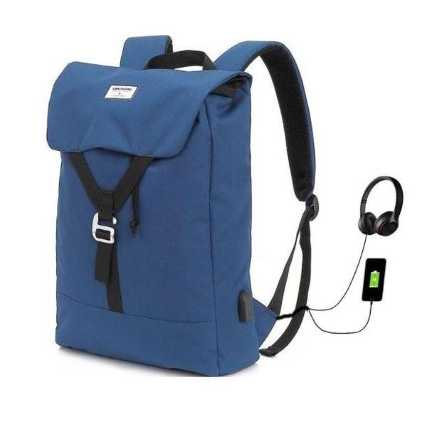 mochila escolar ou executiva com carregador usb à prova