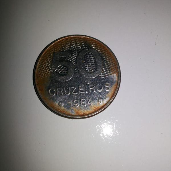 moeda cinquenta cruzeiros 1984