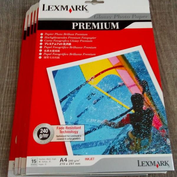 papel de fotografia lexmark premium