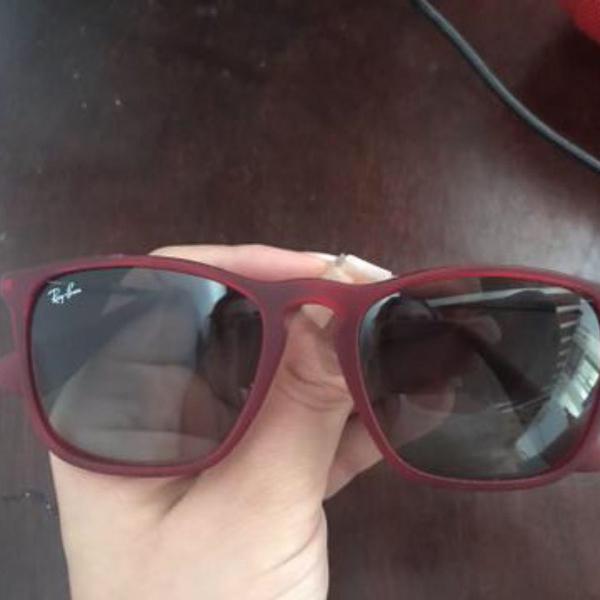 ray ban vermelho