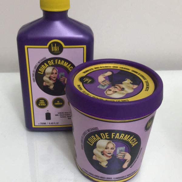 shampoo e condicionador roxo Lola