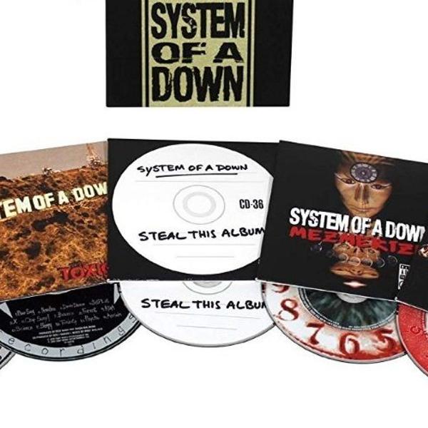system of a down - box com 5 álbuns / 5 cd's