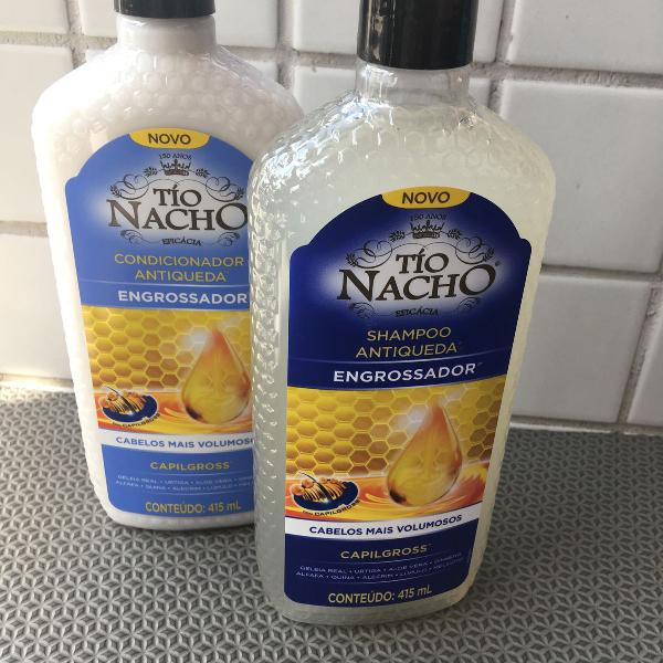 tio nacho engrossador shampoo e condicionador
