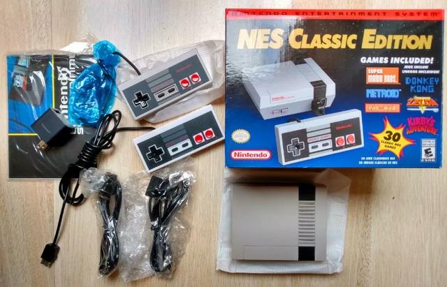 Nintendo Nes Mini Classic Edition C/ 2 Controles E 80 Jogos