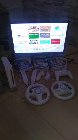 Nintendo Wii Branco Com Jogo - Original - Usado