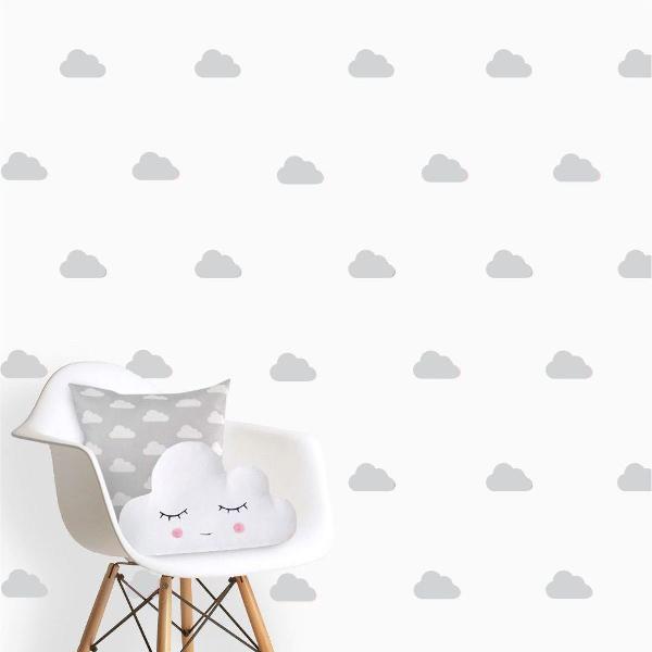 160 nuvens adesivas de 7cm para decorar quarto bebe berço