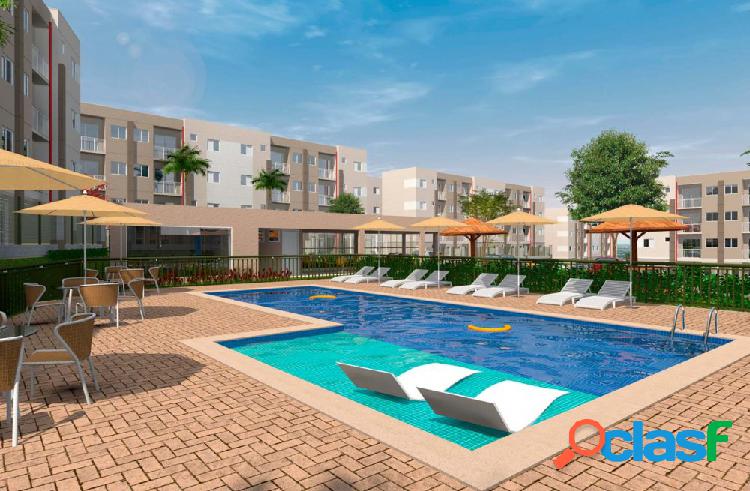Apartamento 2 dormitórios com sacada e lazer completo MCMV
