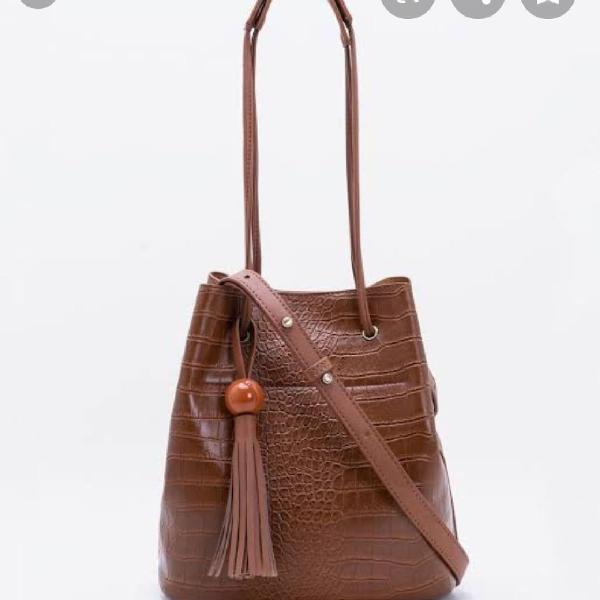 Bolsa saco croco Renner