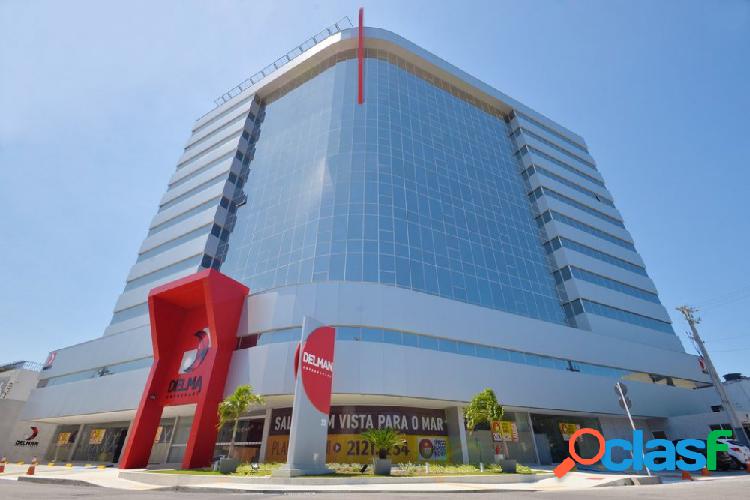 Sala comercial ÷ em 100 meses, 200m da praia, Pajuçara -