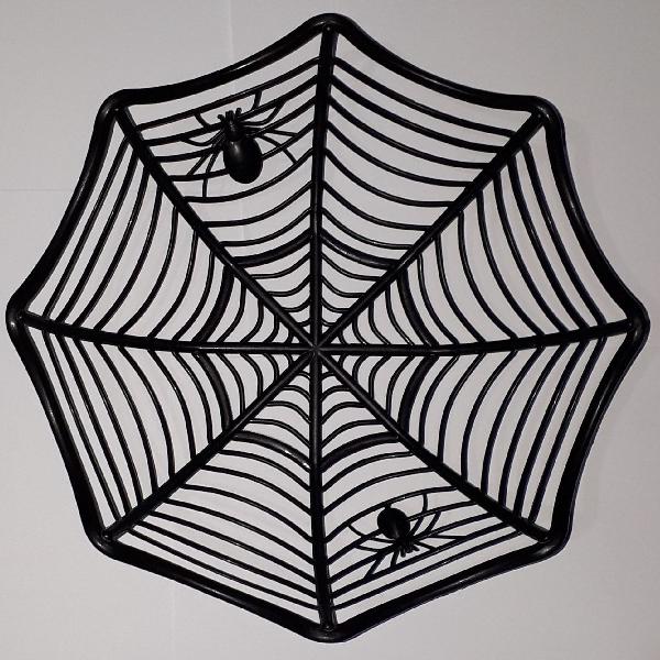 Tijela Halloween teia de aranha preta