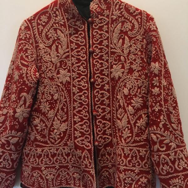casaco indiano bordado