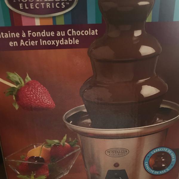 fonte de chocolate para fondue
