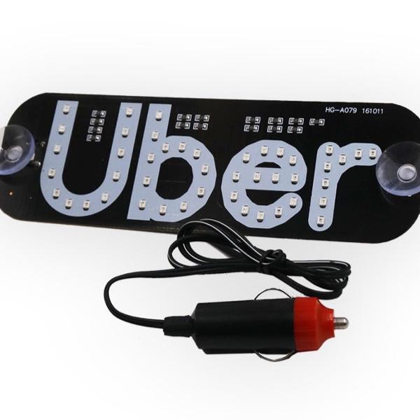 kit 5 painel luminoso placa led uber plug acendedor de