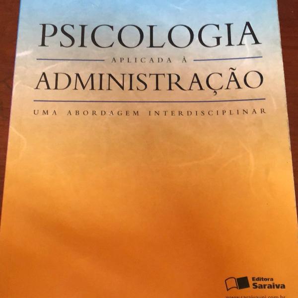 livro psicologia aplicada à administração uma abordagem