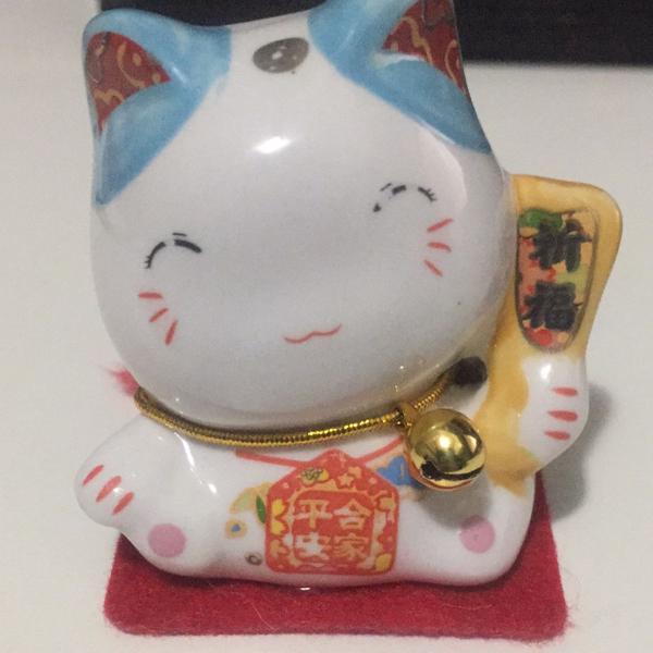 maneki neko azul - gato da sorte japonês