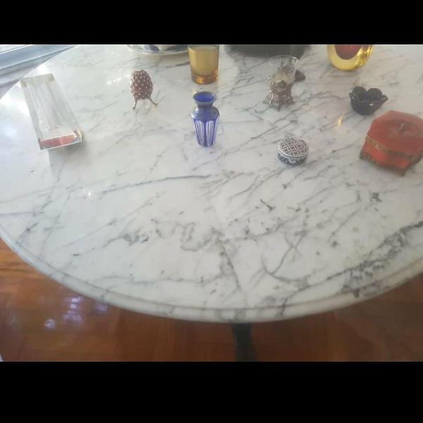 mesa de mármore e jacarandá, antiguidade