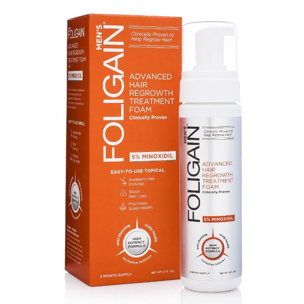 minoxidil 3 meses foligain 5%