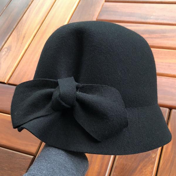 chapéu de feltro preto accessorize