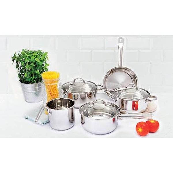 conjunto de panelas la cuisine inox 5 peças