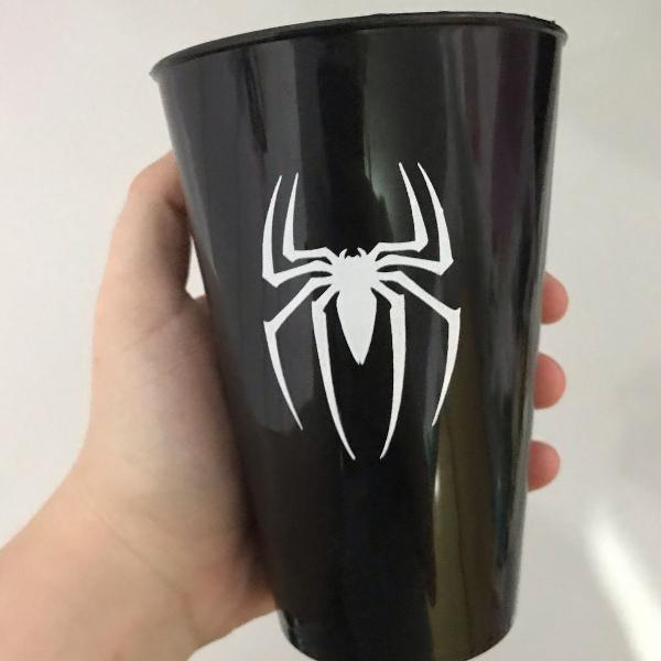 copo preto homem aranha