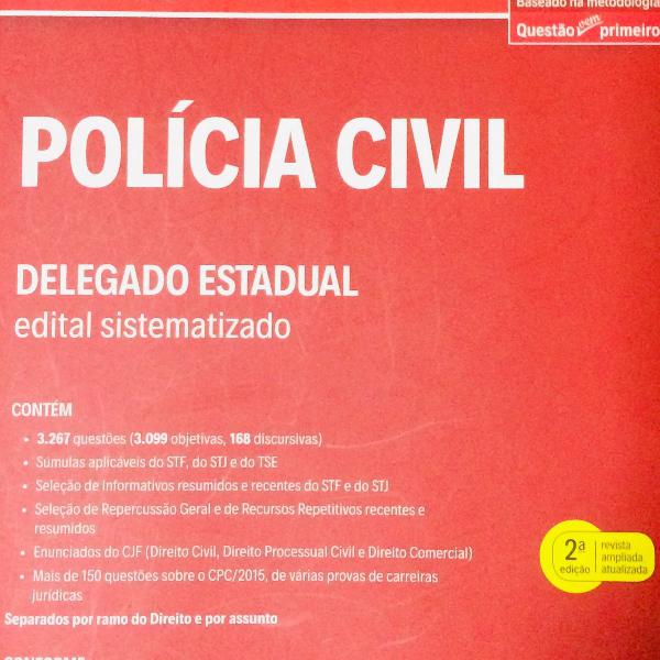 livro de questões da policia civil, específico para