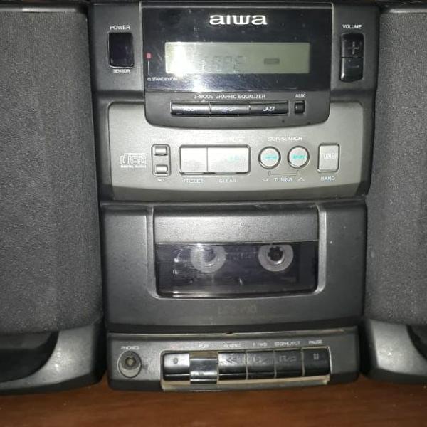 rádio micro system aiwa lcx 100 hr