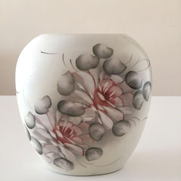 vaso porcelana pintado à mão