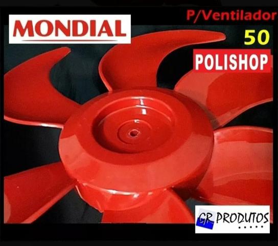 Hélice polishop 50cm Mondial Bravio original 6 pás red