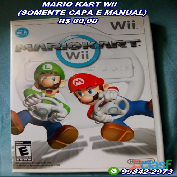 Mário kart Wii (somente capa e manual)